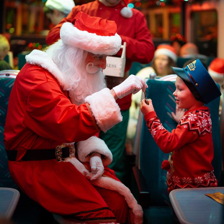 Santa on The Polar Express