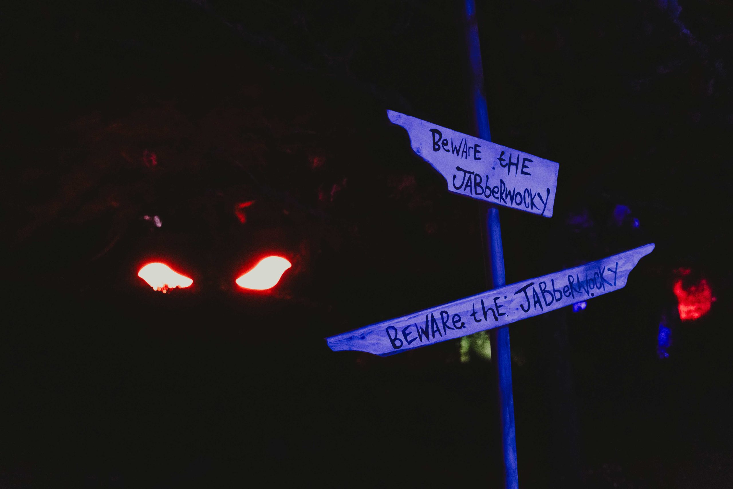 jaberwocky at wonderglow light trail 