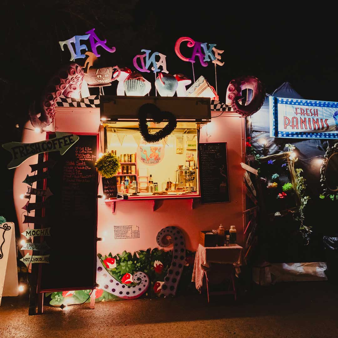 refreshment stand at wonderglow 