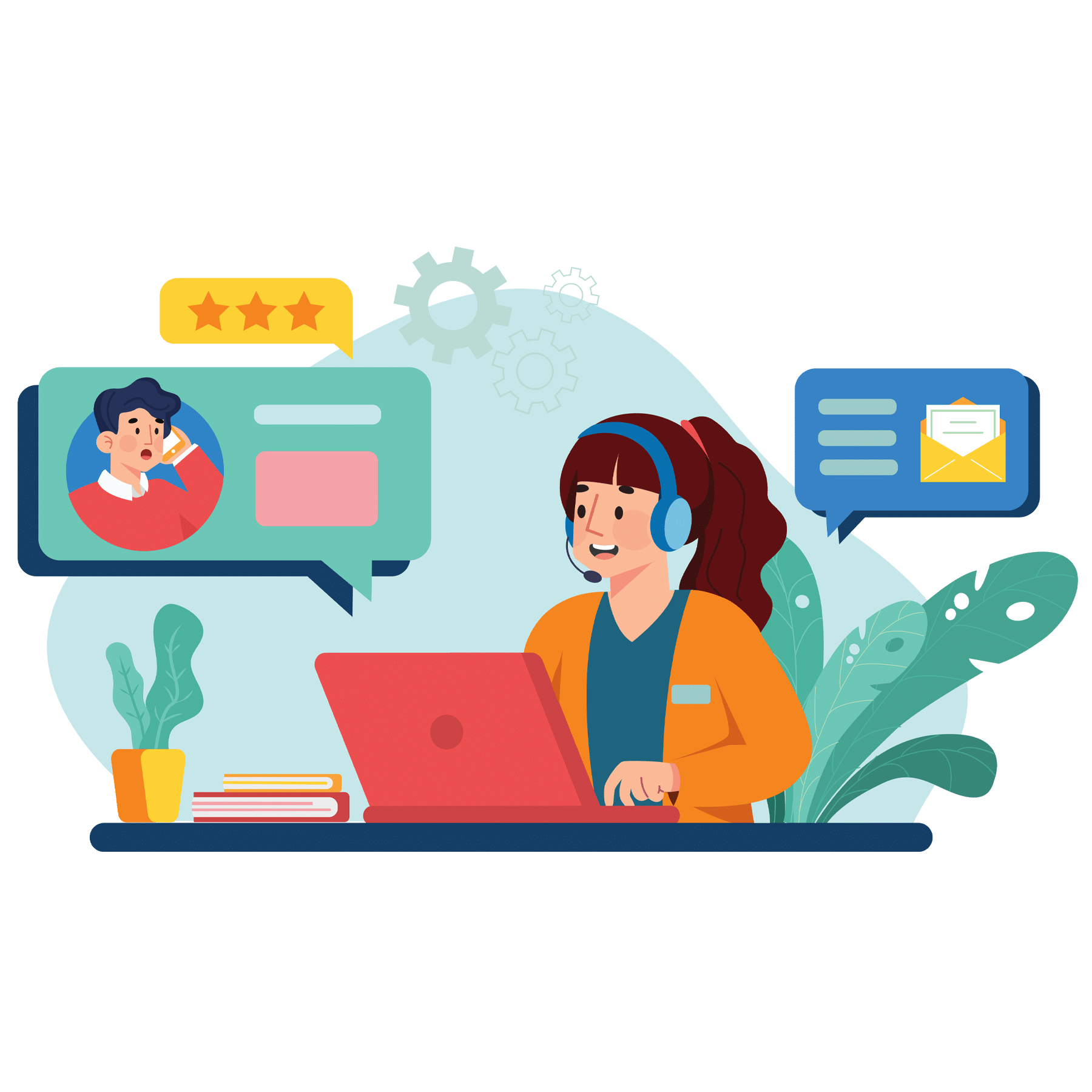 customer services graphic 