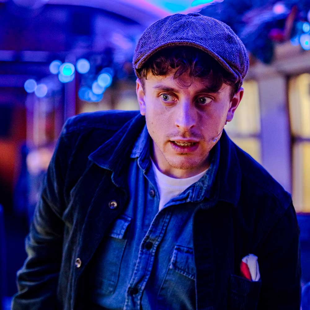 hobo at the polar express train ride