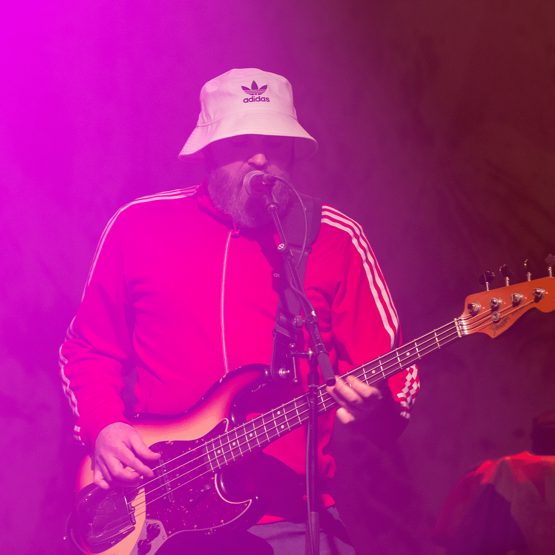 guitar player at indie explosion 