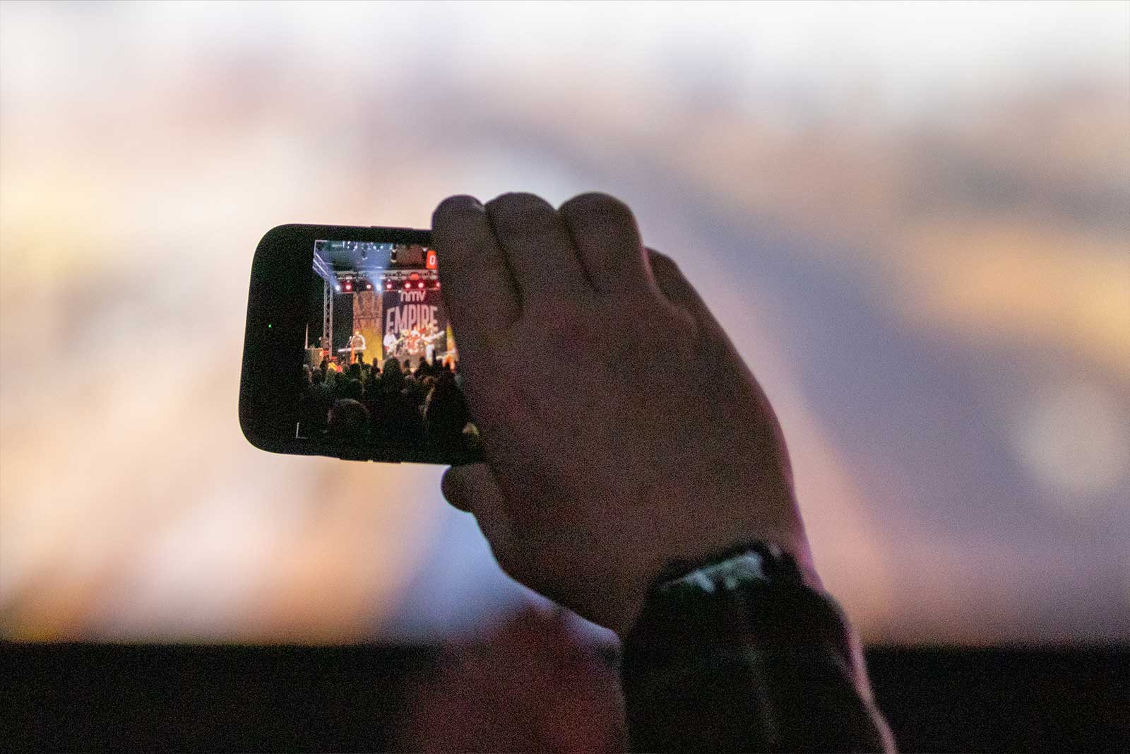 image of phone at the indie explosion the story of britpop show 