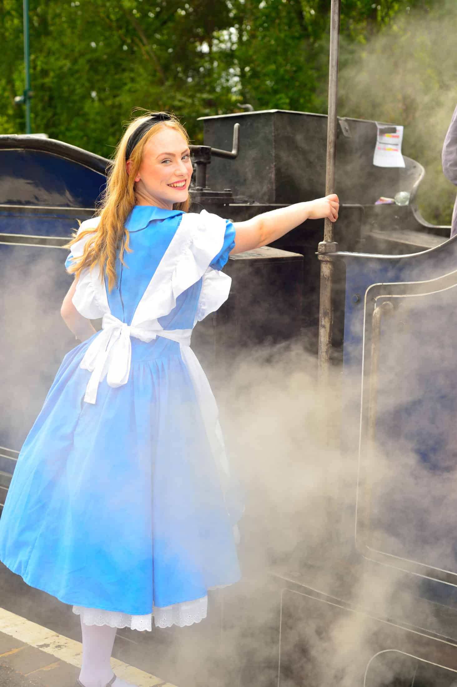 alice at alice's wonderland express